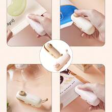 迷你零食袋封口机、可充电 2 合 1 袋装热封机（带切刀）适用于薯片、塑料袋重新封口机保持食物新鲜、带切刀的小型封口机、热真空封口机、USB 充电封口机、食品储藏封口机