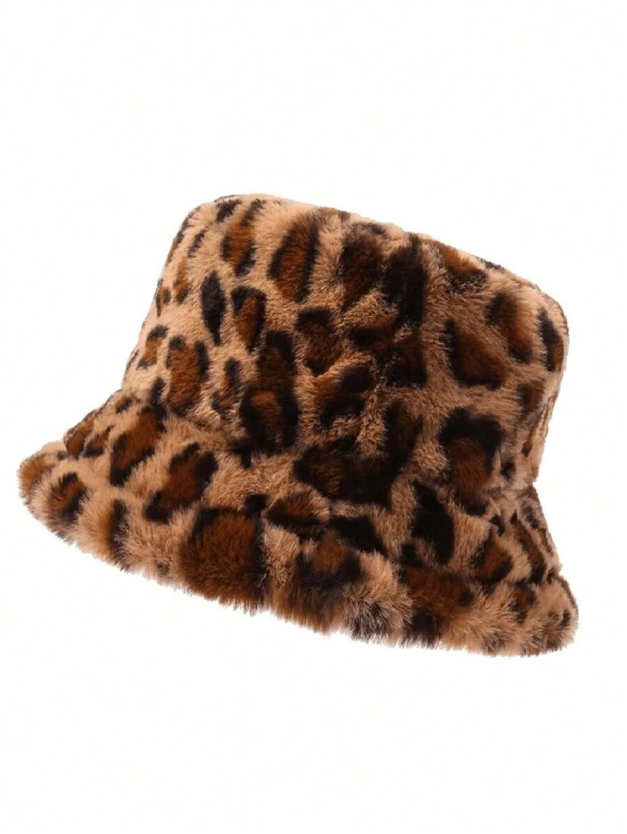 1pc Fashion Men's And Women's Same Style Leopard Fisherman's Hat Celebrity Same Style Atmospheric Party Date Essential - Fisherman's Hat - View 1