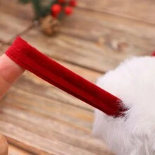 1 Stück personalisierte rote langflorige Weihnachtsstrumpf mit individueller Beschriftung, Monogramm, traditionelle Strümpfe für die Weihnachtsfamilie, Weihnachtsgeschenke