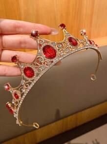 1 pieza Aro para el cabello de corona elegante y de moda, adecuado para ocasiones de actuación y cumpleaños