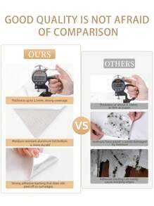 10 Stück 1,8 m² 3D weiße Marmor-Muster Keramik Fliesenaufkleber, wasserfest und feuchtigkeitsgeschützt, ideal für Küche und Badezimmer, Aluminium-Kunststoff-Wandaufkleber, Renovierungsaufkleber Abziehbare Wandpaneele, Tapete, Tapeten, Frühlingsdeko Artikel um Ihr Zuhause aufzufrischen, Rama Dekoration Aufkleber - Verschiedenfarbig - Übersicht 12