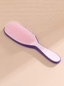1 pieza Peine con cojín de aire de primavera, desmontable, con función de masaje del cabelludo, funciona tanto en seco como en húmedo para desenredar el cabello y evitar nudos, compacto y conveniente, útiles para volver a la escuela