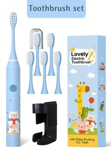 4pcs Electric Toothbrush Replacement Heads, USB Rechargeable, 5 Modes, Intelligent Electric Toothbrush To Protect Dental Health