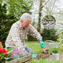 50/100/200 unidades Bolsas de vivero de semillas, bolsas de cultivo no tejidas, macetas de semillero de tela, suministros para el hogar y el jardín, bolsas de vivero de plántulas para trasplante de suelo, suministros de producción agrícola 8x10 cm