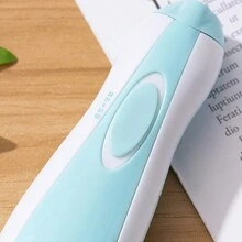 7pcs Baby Nail Clipper & Filer Set, 5500rpm Speed, 6 Different Sized Grinding Heads For All Ages, Battery Not Included, Random Packaging - Pink - View 6