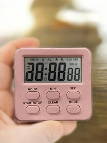 1 Pc Versatile Digital Kitchen Timer With Alarm Clock - Count Up & Down, 24-Hour Display, Memory Function, Large LCD, Magnetic/Stand Options For Cooking, Baking, Study & Gym,No Battery Included