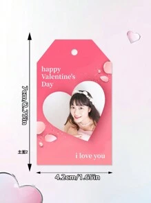 36 piezas Etiquetas personalizadas para regalos con tema del Día de San Valentín, etiquetas de regalo personalizables con texto, etiquetas colgantes DIY para el Día de San Valentín, decoraciones de etiquetas de papel para regalos, decoraciones colgantes para cajas de regalo, accesorios para regalos de bodas y cumpleaños, adecuado para embalaje de regalos, bodas, ocasiones festivas, embalaje de regalos de amor para el Día de San Valentín, decoraciones colgantes para embalaje de repostería