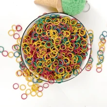 300/500/1000/1500/2000 件多色橡皮筋 15 毫米直径 适用于办公用品学校家庭松紧带