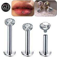 Modischer & sexy neues Produkt Dreifach-Reihen-Brustwarzenpiercing aus Edelstahl mit eingebetteten Zirkoniasteinen, Körperschmuck für den Export