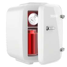 YASHE Mini Fridge, 4 Liter/6 Cans Small Refrigerator For Skin Care Cosmetic Makeup Beauty, Portable Mini Skincare Fridge For Bedroom Dorm Office Rv And Car, White - Xem 1