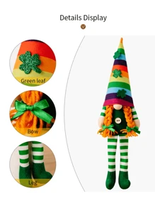 1 件圣帕特里克节饰品绿叶节鲁道夫饰品彩虹节日饰品家居办公室礼品饰品装饰 - 彩色 - 查看 11