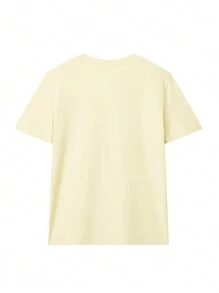 Dames eenvoudig en veelzijdig zomer T-shirt met ronde hals en korte mouwen, bedrukt met een print, zomers nieuw, modieus en comfortabel. Grafische T-shirts, dames, witte top, zwarte top