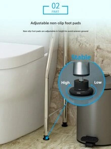 Scaffale a 3 ripiani in acciaio inossidabile per il bagno, scaffale per lavatrice a più livelli, organizzatore magico per il bagno, decorazione estiva per la casa e il ritorno a scuola