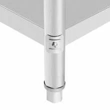 Table de Travail Inox Pour cuisine professionnelle Plan De Travail Cuisine En 2 Etage 61 x 61 x 90 cm