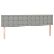 Cadre de lit en tissu gris clair 120x190 cm, sans matelas inclus, design moderne