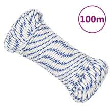 White Polypropylene Rope 5mm Thickness 100m Length Ideal For Boating Camping And Home Use Home Bathroom Decor Summer - Blue - View 1