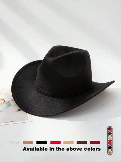 Unisex Western Style Cowboy Hat Gift Set, Interchangeable Hat Accessories Suitable For Everyday Use