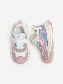 Annil 女童秋冬童鞋 适合女孩和宝宝 二层加厚绒布鞋 真皮面儿童运动鞋 - 粉色 - 查看 5