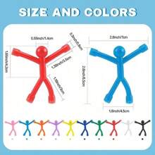 Fridge Magnets Man, Cute Magnets Fridge For Adults, Cool Magnet People For Refrigerator, Colorful Humanoid Magnetic , Magnets For Office, Locker Best Gifts - Multicolor - View 3