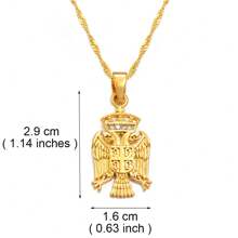 1pc Croatia Albania Serbia Bosnians,Bosnia Pendant Necklaces Jewelry With Cubic Zirconia - Multicolor - View 10