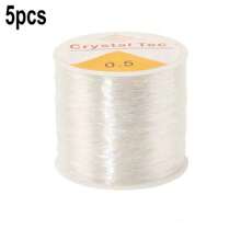 QIAO 100M Plastic Crystal DIY Beading Stretch Cords Elastic Line Jewelry Making Supply Wire String Jeweleri Thread String