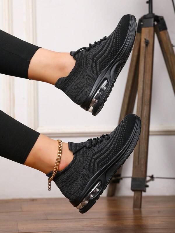 Women's Lightweight Cushioned Non-Slip Running Sneakers, Breathable Casual Shoes For Work, Commuting And Sports, Autumn/Winter