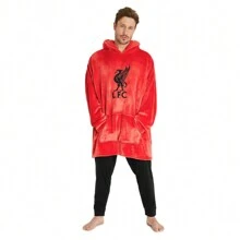 Liverpool F.C. Oversized Hoodie Blanket Official Football Gift - Red - View 1