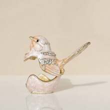 1pc Animal Bird Jewelry Box Creative Wedding Decor Ornament, Bird Design Jewelry Storage Box, Decorative Box - Birdie - View 7