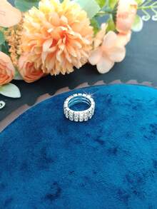 5pcs/Set Bridal Jewelry Set, Wedding Accessories Necklace, Earrings, Bracelet, Ring, Versatile Design For Bridal Gown, Evening Dress, Daily Wear, Valentine's Day, Party, Gift For Her - Three-layer - View 8