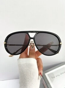 Neue Vintage Oversized Doppelsteg quadratische Modebrillen für Frauen und Männer, vielseitig einsetzbar für Outdoor, Partys, täglichen Lässig-Wear, Strandaccessoires für Frauen, für Sommerurlaub, Outdoor, Reisen