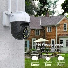 2K Tuya Wireless Outdoor Camera 4x Zoom Surveillance Cameras With Wifi 2-Way Audio IP Camera For  Smart Home Security Protection