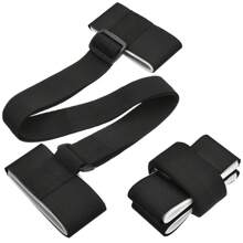 Adjustable Shoulder Strap Ski Carry Sling, With Cushioned Clips And Loops For Easy Carrying Skis And Poles - Multicolor - View 3