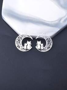 10pcs Brass Filigree Feather Leaf Charms Golden HAESH SHELI Pendant Round Connector Diy Jewelry Findings