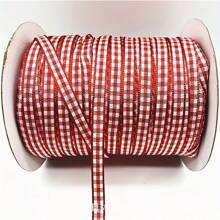 Cuộn ruy băng gingham 22 yard rộng 1/4" - Kẻ caro đỏ và trắng trang trí Giáng sinh, quà tặng Valentine tự làm và đồ dùng làm đồ trang sức thủ công (Gói 1) - Nhiều màu - Xem 10
