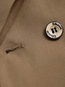 4pcs Young Boys Suit Set: Jacket + Vest + Pants + Bow Tie, Banquet Party Formal Wear, Master Of Ceremony Outfit, Gentleman Suit, Autumn - Coffee Brown - View 5