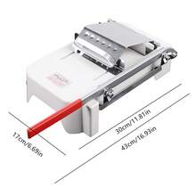 kangten Manual Deep-Freezing Meat Slicer For Ham Sausage And Beef, Stainless Steel - Silver - View 2
