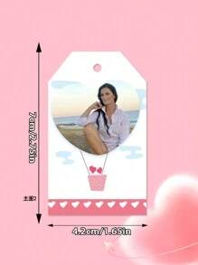 36 piezas Etiquetas personalizadas para regalos con tema del Día de San Valentín, etiquetas de regalo personalizables con texto, etiquetas colgantes DIY para el Día de San Valentín, decoraciones de etiquetas de papel para regalos, decoraciones colgantes para cajas de regalo, accesorios para regalos de bodas y cumpleaños, adecuado para embalaje de regalos, bodas, ocasiones festivas, embalaje de regalos de amor para el Día de San Valentín, decoraciones colgantes para embalaje de repostería