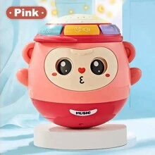 Jouet musical à bascule singe | Jouets pour bébés de 6 à 12 mois, jouet à bascule coloré qui cligne des yeux pour tout-petits de 6 mois et plus, jouets musicaux avec projecteur lumineux pour bébés de 12 à 18 mois, jouets pour le temps passé sur le ventre pour nourrissons