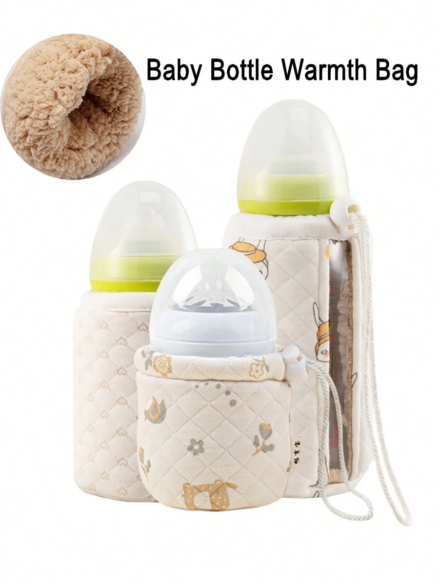 1 件装婴儿奶瓶保温套，5 层隔热，带抽绳封口，可保持奶瓶温暖 - 彩色 - 查看 1