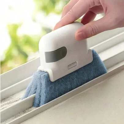 1pc/2pcs/3pcs/5pcs/6pcs 2-In-1 Window Groove Cleaning Brush, Universal Small Gap Cleaning Brush For Door Track, Window Frame, Outdoor Kitchenware Cleaning Tool