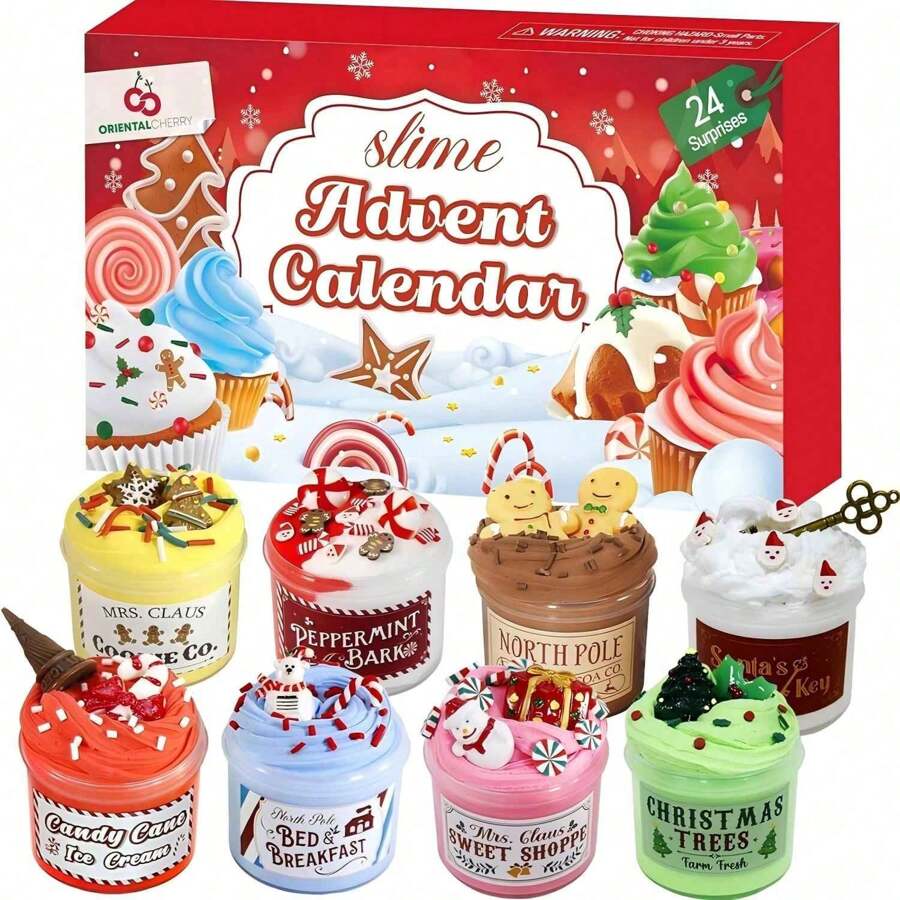 Advent Calendar 202424 Days Of Slime And Charms Kit Christmas