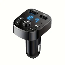 Lecteur MP3 pour voiture, chargeur rapide double USB, récepteur Bluetooth FM, compatible Bluetooth 5.0, émetteur FM, clé USB, kit pour voiture