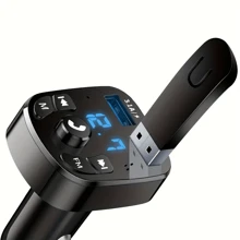 Lecteur MP3 pour voiture, chargeur rapide double USB, récepteur Bluetooth FM, compatible Bluetooth 5.0, émetteur FM, clé USB, kit pour voiture