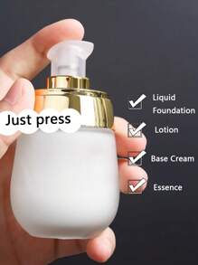 1pc Cosmetic Refillable Container, Glass Bottle With Lid For Lotion And Cream Travel Storage Container, Portable Skin Care Product Dispensing Bottle, Spray Bottle, Perfume Dispensing Container, Essential Travel And Bathroom Accessories Home Bathroom Decor Fall Decor Back To School - Multicolor - View 11