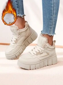 2024年春冬季新款时尚撞色休闲运动鞋女款，时尚百搭