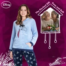 Disney Pyjama Fluffy Fleece Stitch Minnie Gift - Blue - View 2