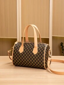 1pc Girl's New Retro Style Shoulder Bag, Casual Commuting Versatile Sling Bag - Boston Handbag - View 5