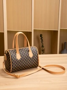 1pc Girl's New Retro Style Shoulder Bag, Casual Commuting Versatile Sling Bag - Boston Handbag - View 7