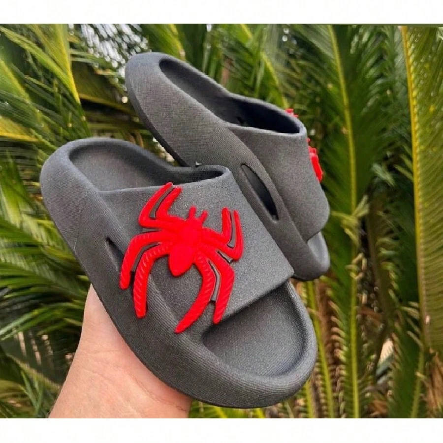Children's Cloud Slide Slippers For Boys Spider Kids Comfortable - 黑色 - 查看 1