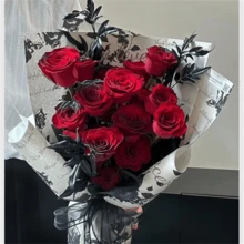 3 件装牛皮纸花束包装花艺纸手工花店 DIY 包装纸 - 彩色 - 查看 5